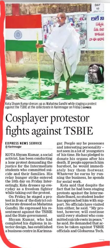 kota_shyam kumar independent candidate services